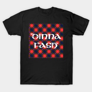 Dinna Fash Outlander Tartan Fancy Square T-Shirt